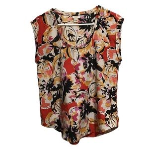 J. Crew women’s floral print blouse multicolor